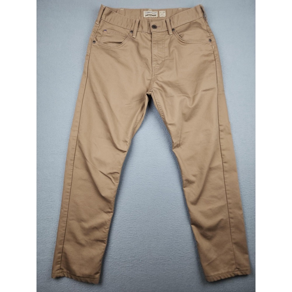 Patagonia Pants Mens 31x32 (30x27) Beige Iron Clad Canvas Straight Khaki Casual